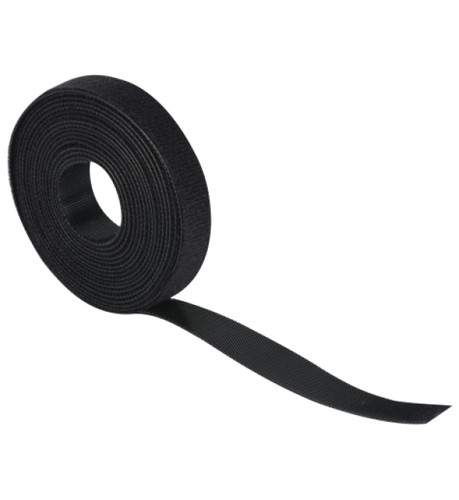 Nastro velcro nylon nero - nastro, 3m